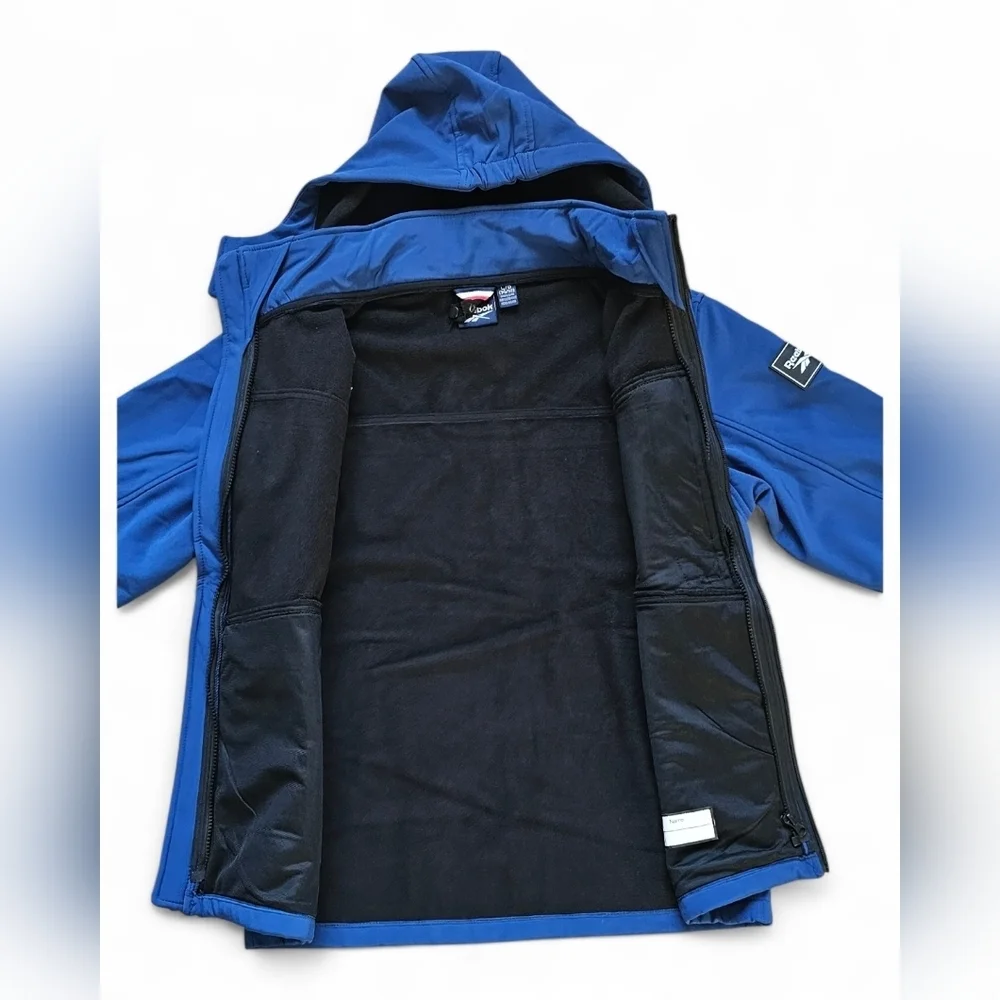 Reebok Youth Blue Hooded Softshell Jacket Size L (14/16)